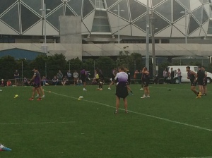 Bellamy watches over training